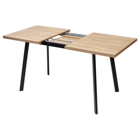 Стол ФИН 120 Дуб Канзас/ черный каркас