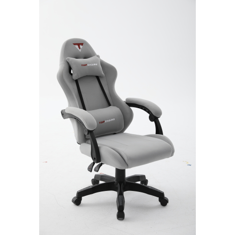 Кресло спортивное TopChairs Druid серый ткань