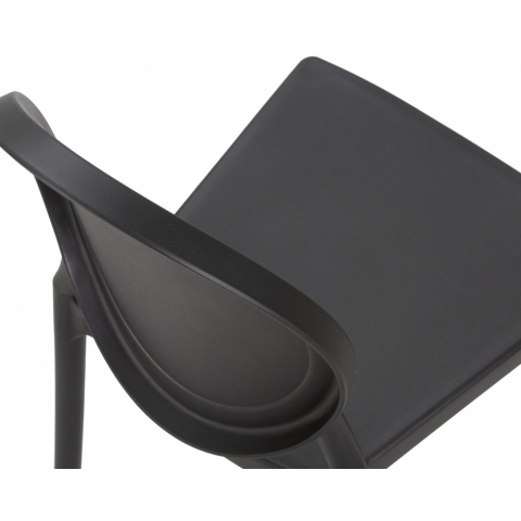 Пластиковый стул обеденный ALBERT, цвет чёрный