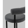 Стул полубарный Флорео букле темно-серый
