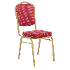 Банкетный стул Корона 20 Жаккард корона красная