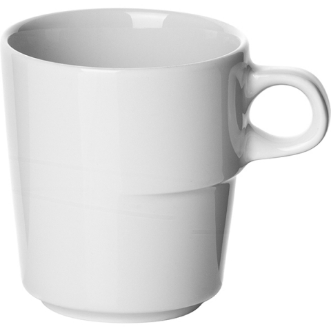 Чашка кофейная «Максим»; фарфор; 100мл; D=58,H=65,B=80мм; белый