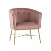 Кресло Шале велюр розовый