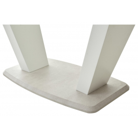 Стол Прага 120 БЕЛЫЙ МРАМОР FC13 CLEAF, пластик / БЕЛЫЙ, КАМЕНЬ СВЕТЛЫЙ