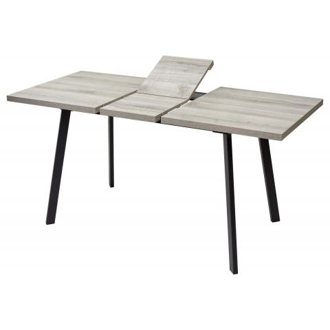 Стол ФИН 120 Дуб Шерман серый/ черный каркас