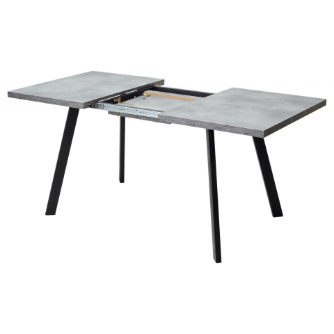 Стол BRICK M 120 Бетон Портленд/ Черный