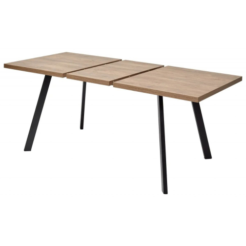 Стол BRICK M 120 Дуб Канзас/ Черный