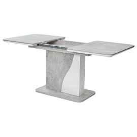Стол SIRIUS 120 Бетон/ Белый