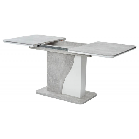Стол SIRIUS 120 Бетон/ Белый