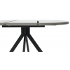 Стол КОРФУ 100 раскладной Цемент светлый / черный каркас