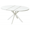 Стол ВЕГА D110 раскладной Мрамор Леванто / белый каркас
