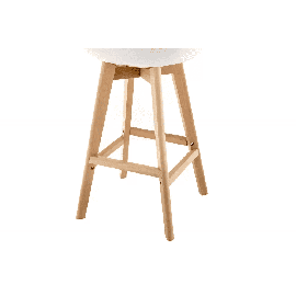 Барный стул Burbon белый