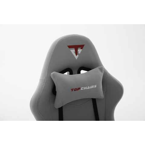 Кресло спортивное TopChairs Druid серый ткань