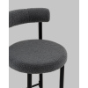 Стул полубарный Флорео букле темно-серый