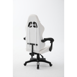 Кресло спортивное TopChairs Phantom бело-черный