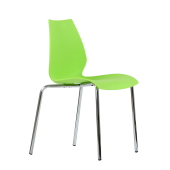 Стул СМН-234 Лила хром металл, стопируемый, зеленый