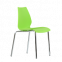 Стул СМН-234 Лила хром металл, стопируемый, зеленый