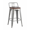 Стул полубарный TOLIX SOFT серебристый
