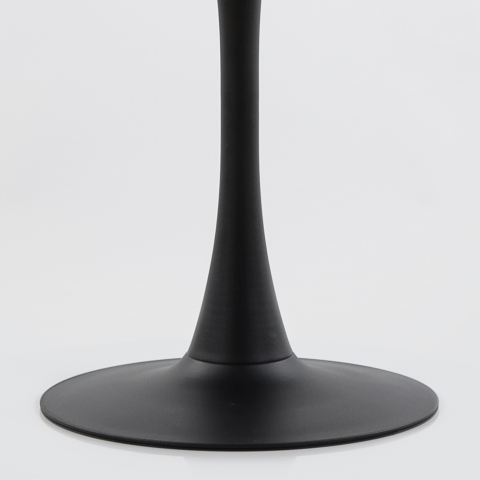 Обеденный стол Tulip style черный d=900 мм