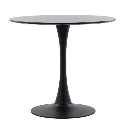 Обеденный стол Tulip style черный d=900 мм