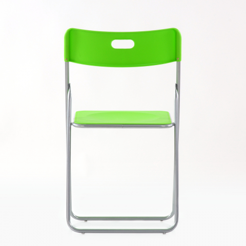 Стул складной СМН-299 Fold (Фолд) металлокаркас, пластик светло-зеленый