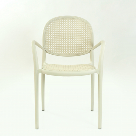 Кресло СМН-70 цвет белый с белой сеткой