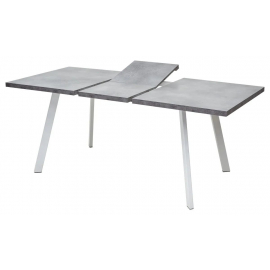 Стол BRICK M 120 Бетон Портленд/ Белый