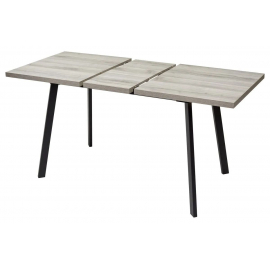 Стол ФИН 120 Дуб Шерман серый/ черный каркас