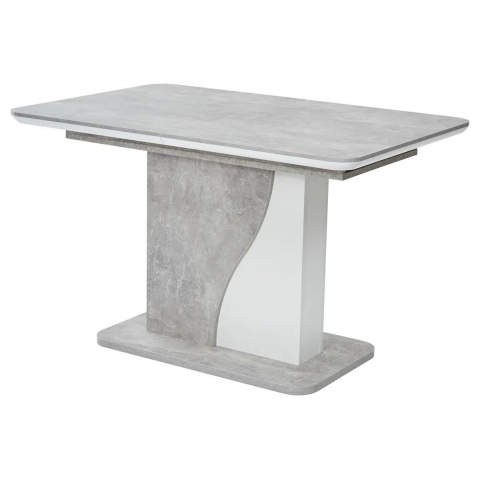 Стол SIRIUS 120 Бетон/ Белый