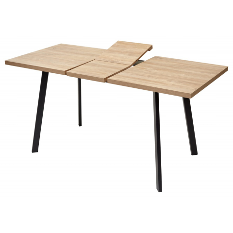 Стол ФИН 120 Дуб Канзас/ черный каркас