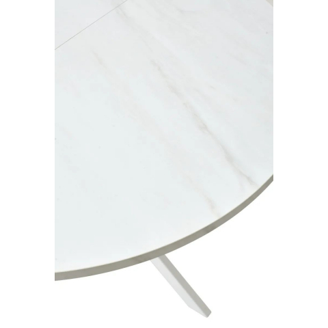 Стол ВЕГА D110 раскладной Мрамор Леванто / белый каркас