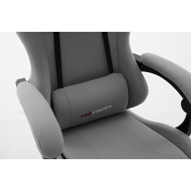 Кресло спортивное TopChairs Druid серый ткань