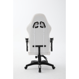 Кресло спортивное TopChairs Phantom бело-черный