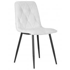 Стул обеденный CHILLY ROMBO, Светло-серый Simple 29, основание черный