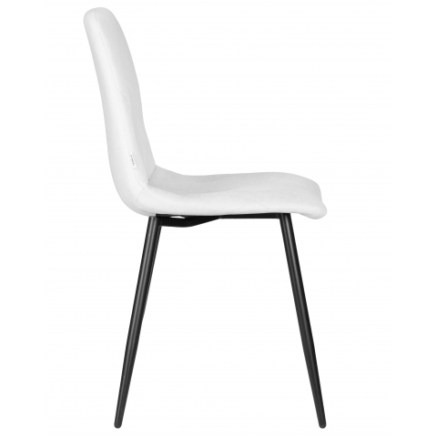 Стул обеденный CHILLY ROMBO, Светло-серый Simple 29, основание черный