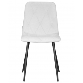 Стул обеденный CHILLY ROMBO, Светло-серый Simple 29, основание черный