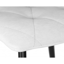 Стул обеденный CHILLY ROMBO, Светло-серый Simple 29, основание черный