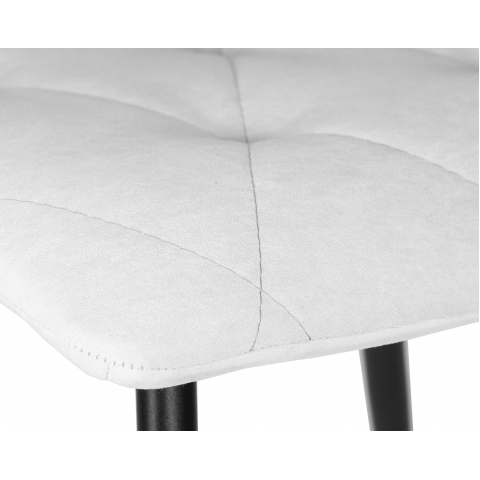 Стул обеденный CHILLY ROMBO, Светло-серый Simple 29, основание черный