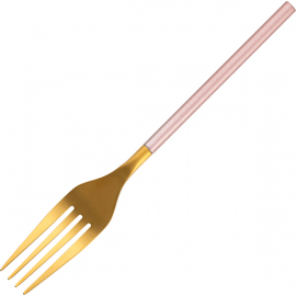 Вилка столовая «Дистрикт Пинк Голд Мэтт»; сталь нерж.; ,L=200,B=26мм; золотой,розов.