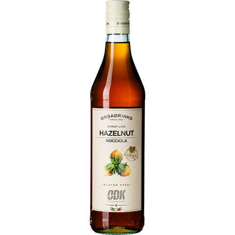 Сироп «Лесной Орех» ODK уцененный; стекло; 0,75л; D=65,H=305мм