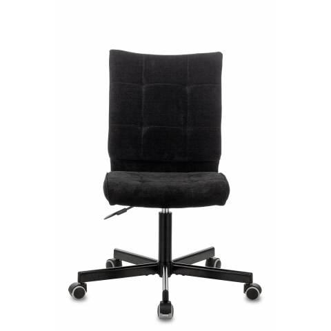 Кресло Бюрократ CH-330M/LT-20 без подлокотников чёрный крестовина металл