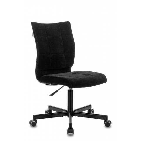 Кресло Бюрократ CH-330M/LT-20 без подлокотников чёрный крестовина металл