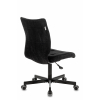 Кресло Бюрократ CH-330M/LT-20 без подлокотников чёрный крестовина металл