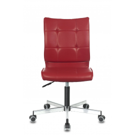 Кресло Бюрократ CH-330M/RED без подлокотников красный Next-13 искусственная кожа крестовина металл