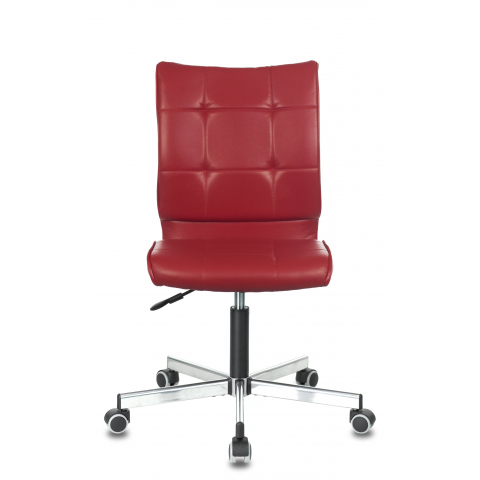 Кресло Бюрократ CH-330M/RED без подлокотников красный Next-13 искусственная кожа крестовина металл