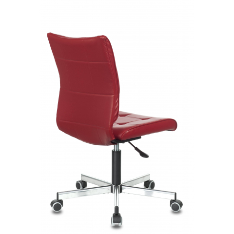 Кресло Бюрократ CH-330M/RED без подлокотников красный Next-13 искусственная кожа крестовина металл