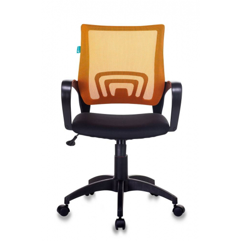 Кресло Бюрократ CH-695N/OR/TW-11 спинка сетка оранжевый TW-38-3 сиденье черный TW-11