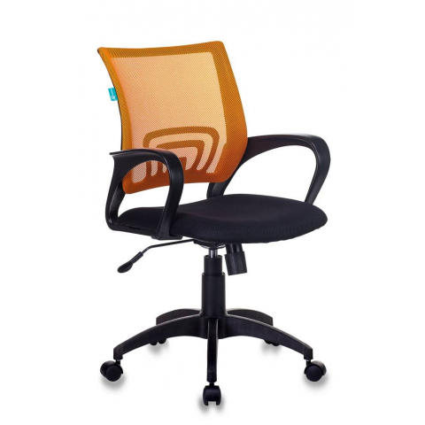 Кресло Бюрократ CH-695N/OR/TW-11 спинка сетка оранжевый TW-38-3 сиденье черный TW-11