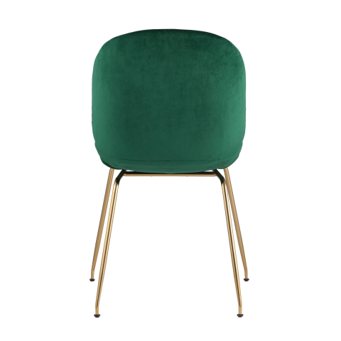 Стул барный Beetle со спинкой изумрудный