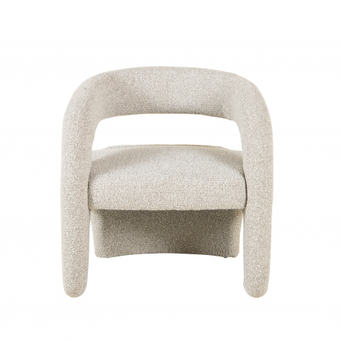 Кресло лаунж Bones серебристый